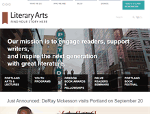 Tablet Screenshot of literary-arts.org
